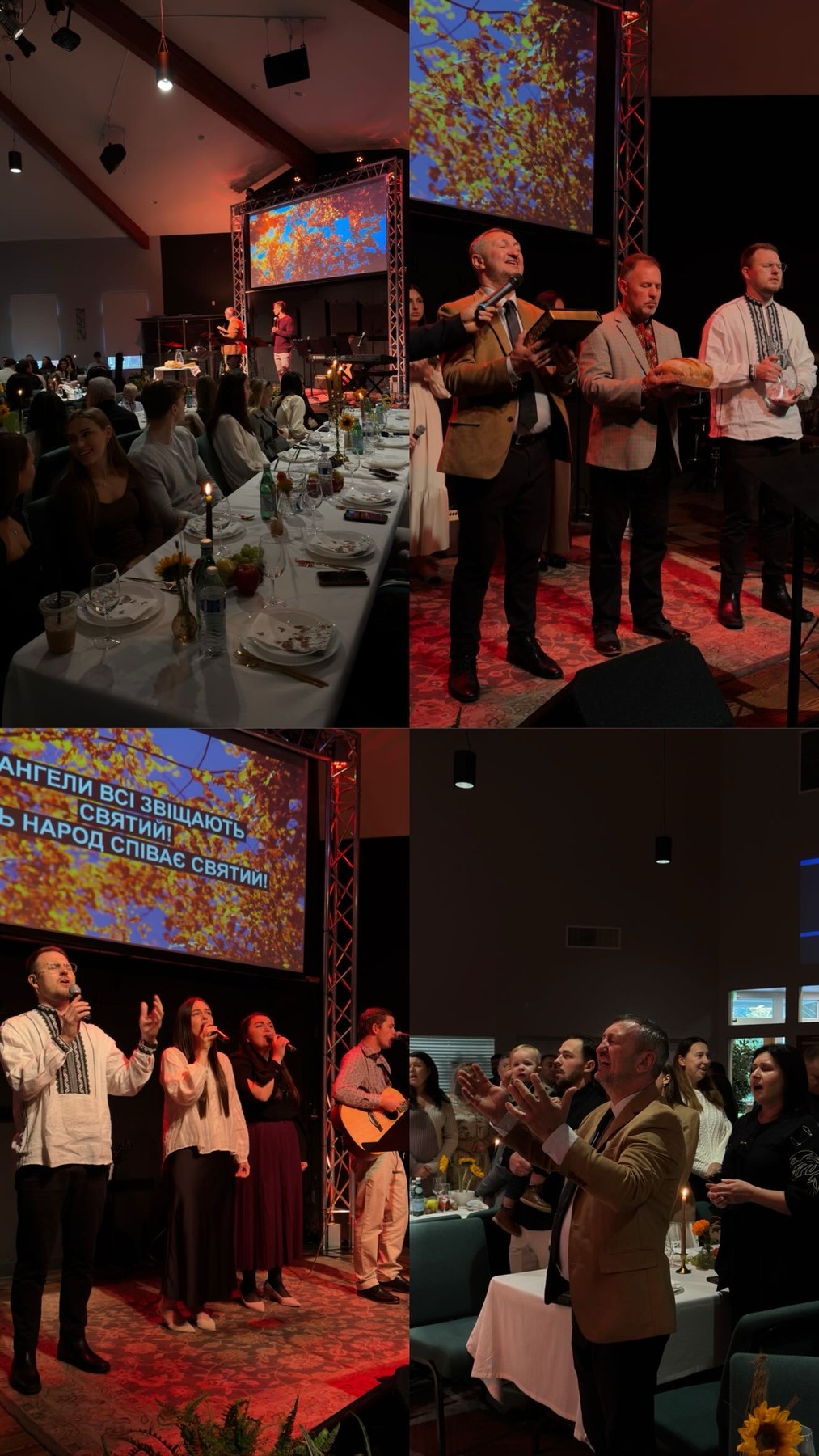 Scenes from Zion Church worship and fellowship