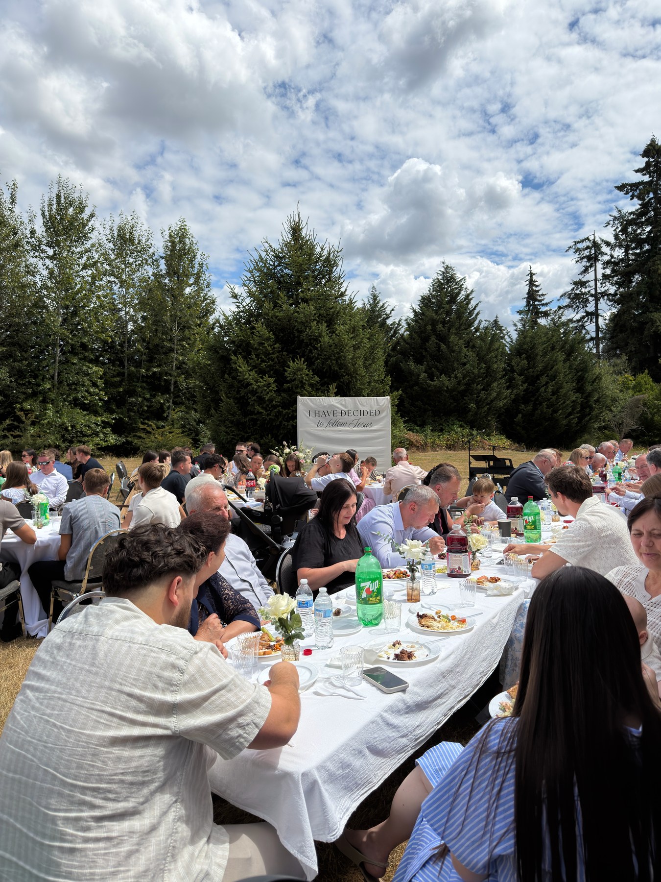 Church members connecting in small groups