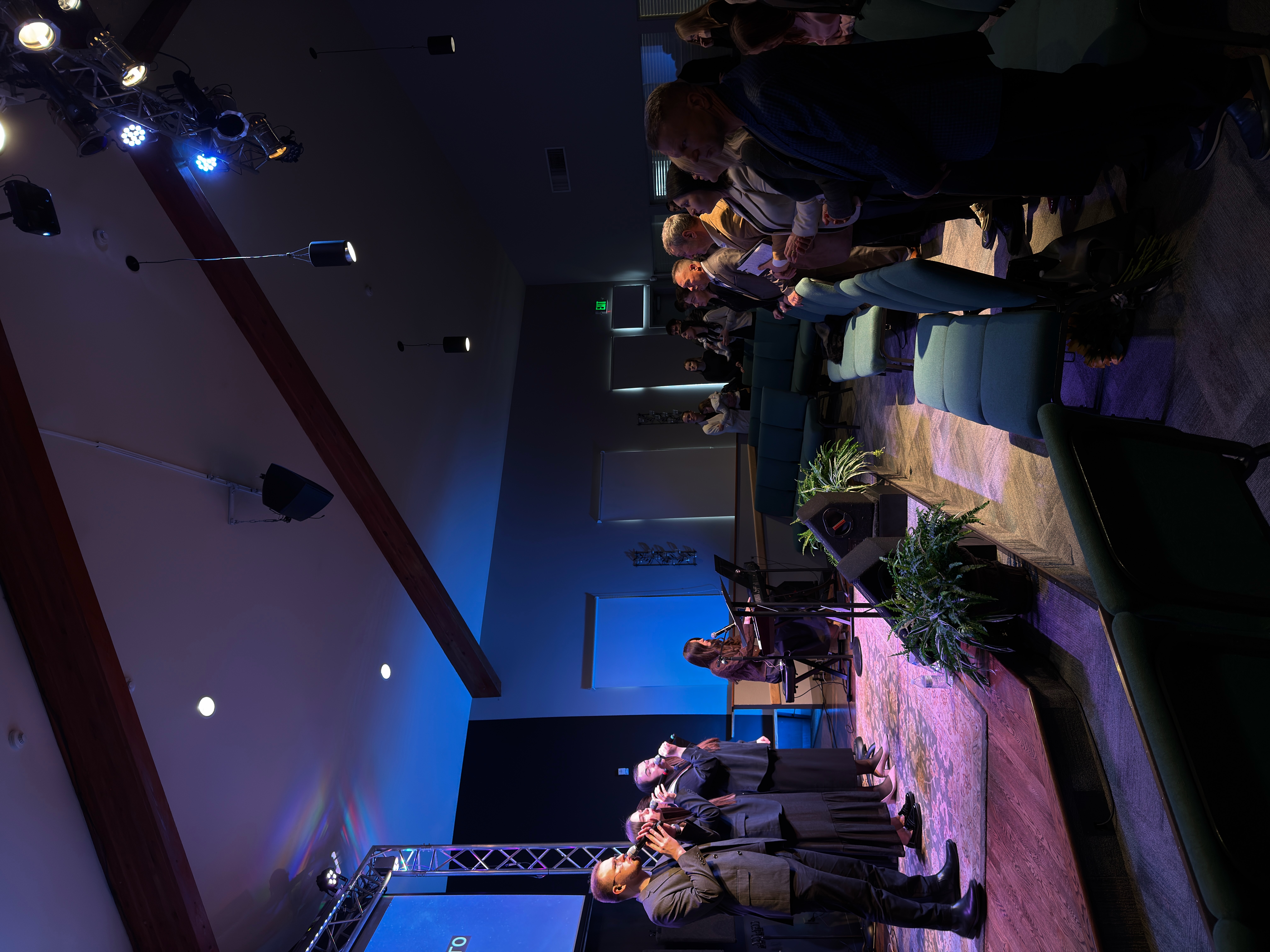 Musicians leading a worship service